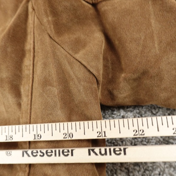 NEW Levis Jacket Mens S Brown Sherpa Lined Faux Suede Trucker Bomber Work Coat - Picture 9 of 13